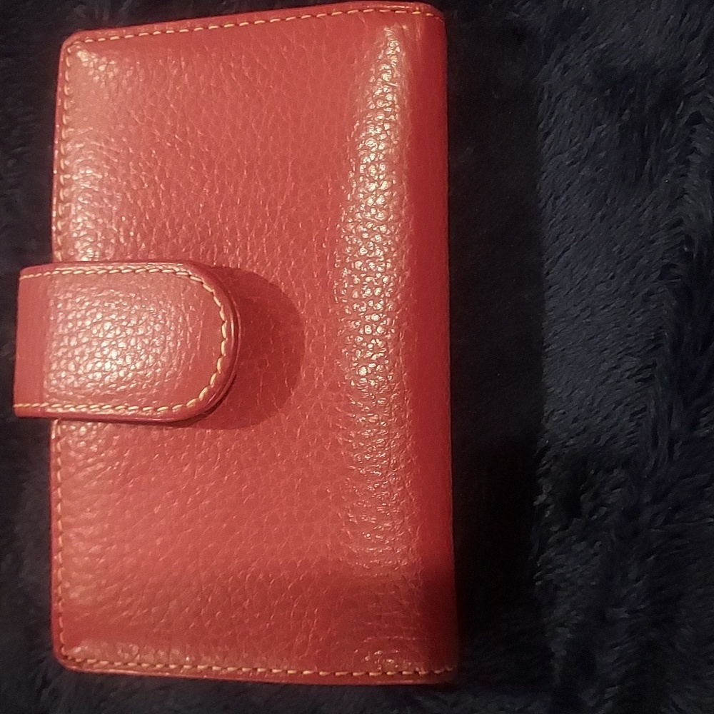 unbranded genuine leather red wallet